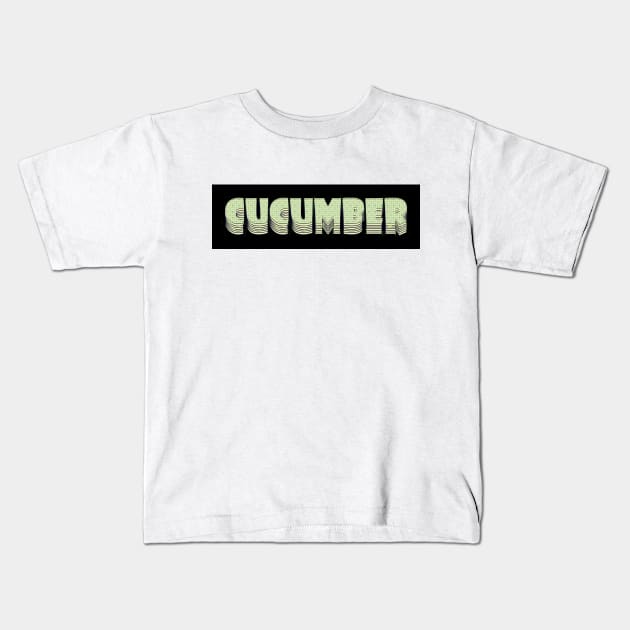 Comic Book Cucumber Kids T-Shirt by stefy